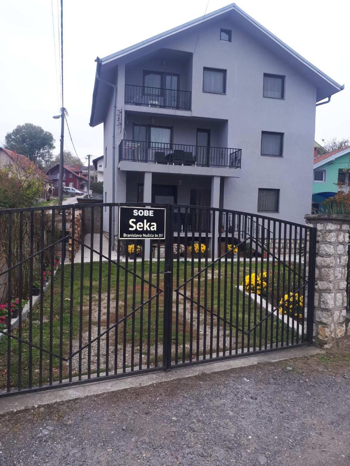 Sobe Seka Hotel Galambóc Kültér fotó